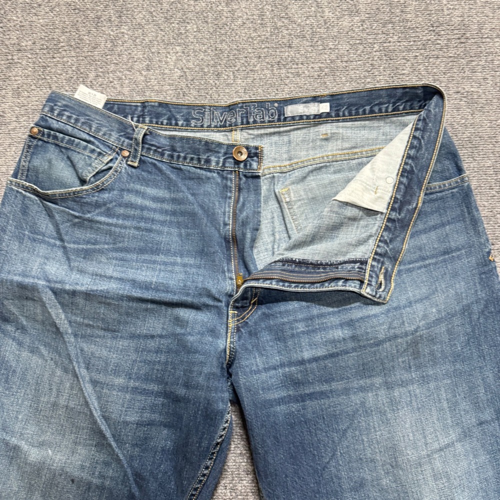 VTG Levi's 550s Silver Tab Baggy Denim Jeans Men's 40x30 Wide Leg Skater - Picture 11 of 12
